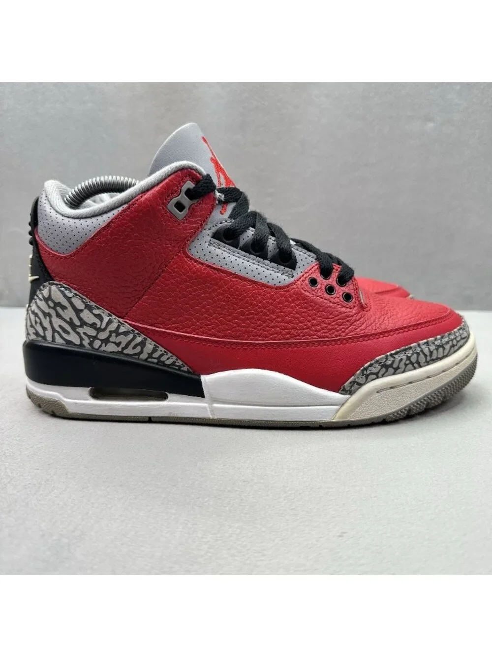 Mens 7 / Womens 8.5 Jordan 3 Retro SE Mid Unite Shoes Fire Red Elephant Sneakers